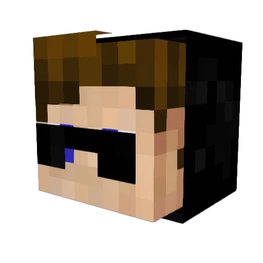 GnomerAP Minecraft avatar head, 3D render