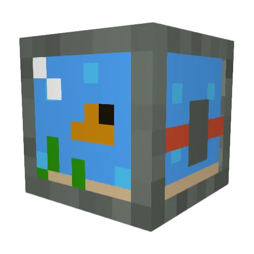 GnomerHog Minecraft avatar head, 3D render