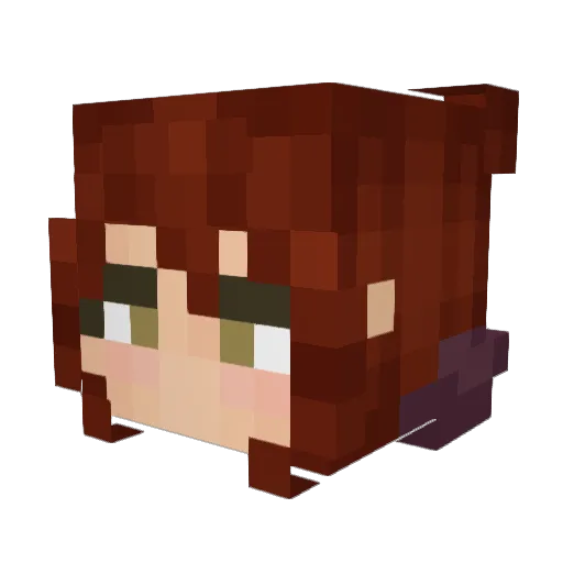 GnomiBee Minecraft avatar head, 3D render