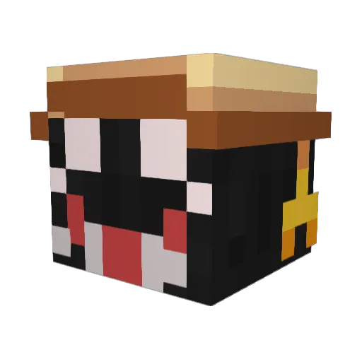 Gnomik_Vasa Minecraft avatar head, 3D render