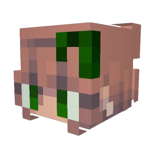 Gnomy01 Minecraft avatar head, 3D render