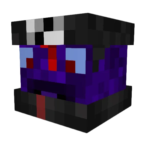 Gnoork Minecraft avatar head, 3D render