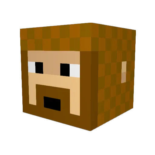 GnrlJames Minecraft avatar head, 3D render