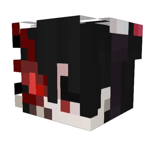 Gnumfis Minecraft avatar head, 3D render