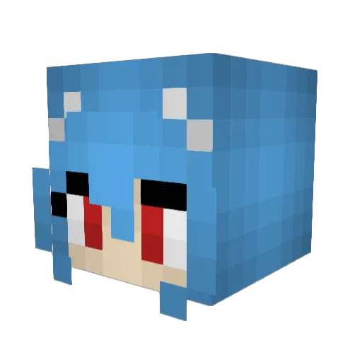 Go1denCows Minecraft avatar head, 3D render