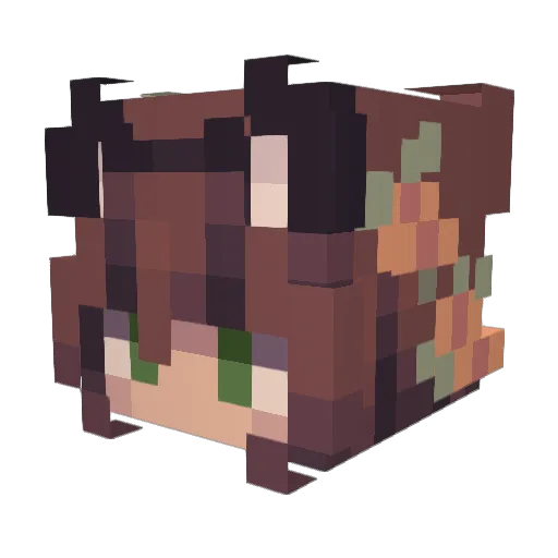 Go1nmul Minecraft avatar head, 3D render
