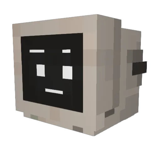Go3rky Minecraft avatar head, 3D render