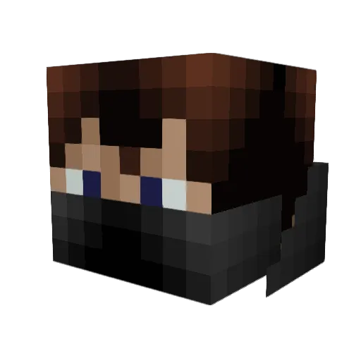 Go99Go Minecraft avatar head, 3D render