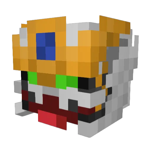 GoA850 Minecraft avatar head, 3D render