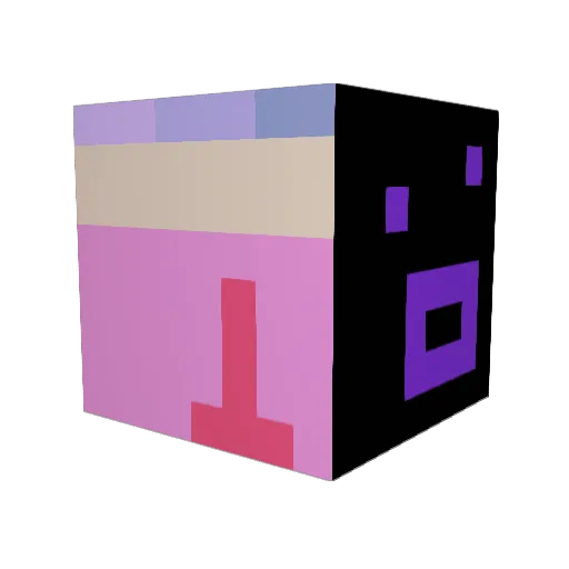 GoAwayImFrost Minecraft avatar head, 3D render