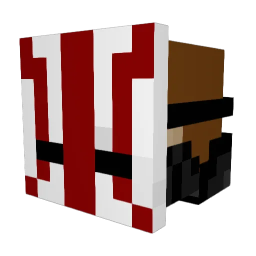 GoBacca Minecraft avatar head, 3D render