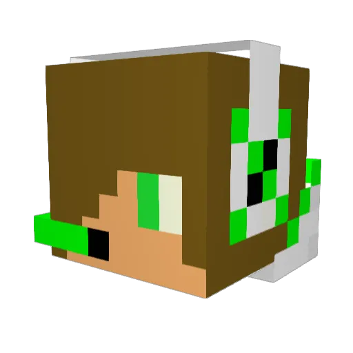 GoBanans3 Minecraft avatar head, 3D render