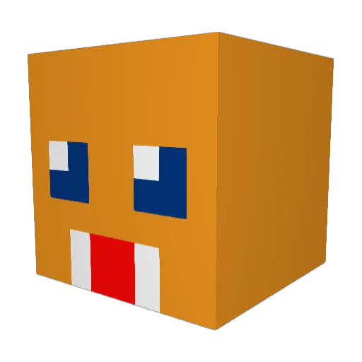 GoBigOrGoHome Minecraft avatar head, 3D render