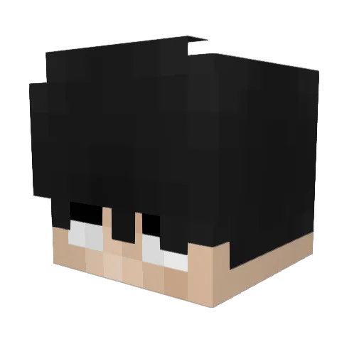 GoBlue605 Minecraft avatar head, 3D render