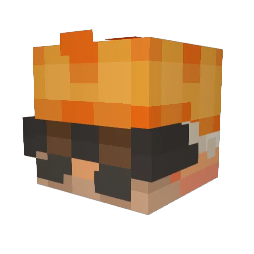 GoBrrrrrr Minecraft avatar head, 3D render