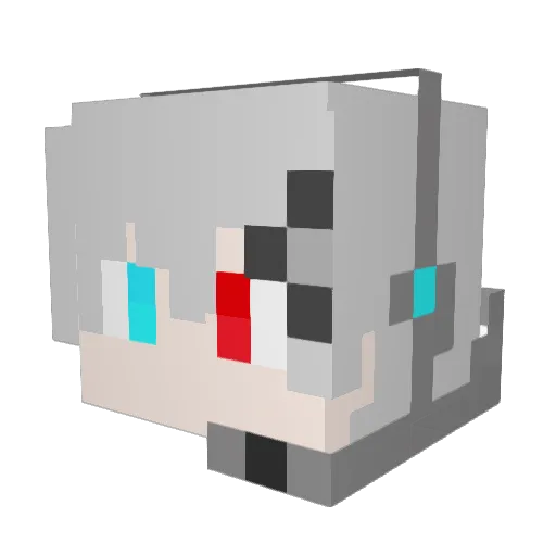 GoDoLuX Minecraft avatar head, 3D render