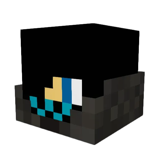 GoDragone Minecraft avatar head, 3D render