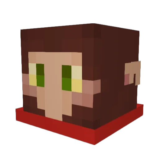 GoGetBetter Minecraft avatar head, 3D render