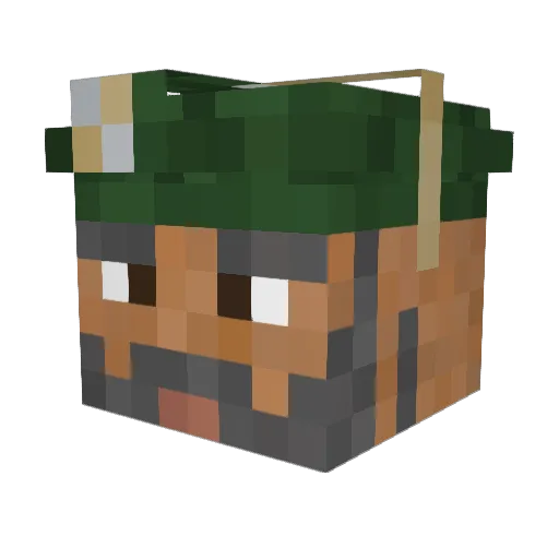 GoGo88764 Minecraft avatar head, 3D render