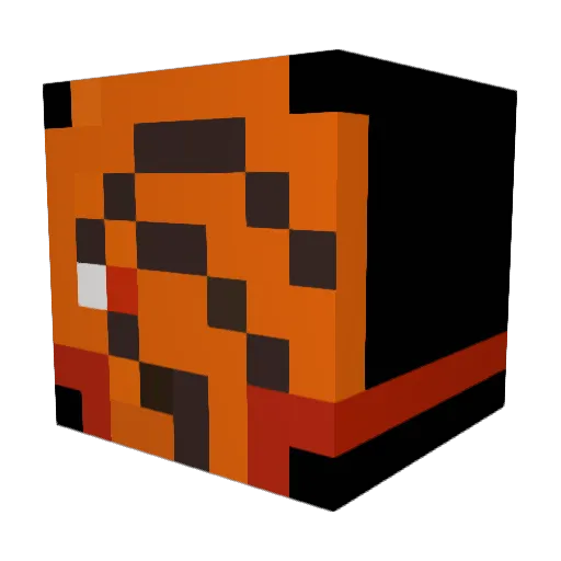 GoGoA Minecraft avatar head, 3D render