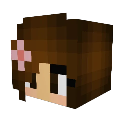 GoJoLover Minecraft avatar head, 3D render