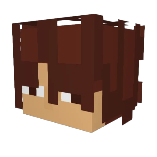GoKar1 Minecraft avatar head, 3D render