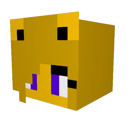 GoLdY_FrEdDy Minecraft avatar head, 3D render