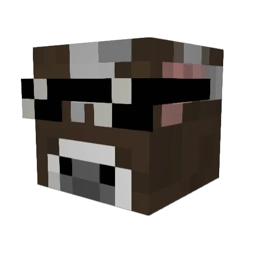 GoMLv Minecraft avatar head, 3D render
