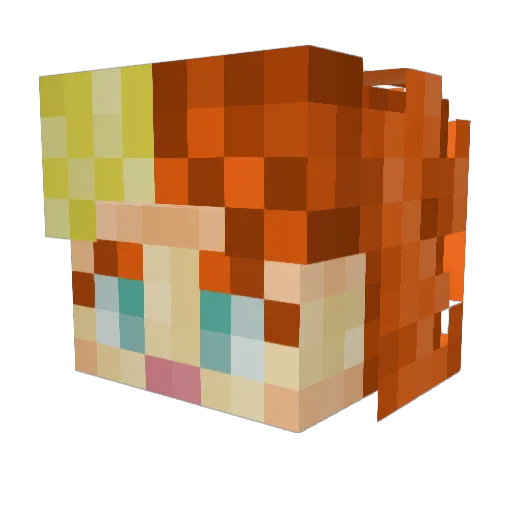 GoNoAMMo Minecraft avatar head, 3D render