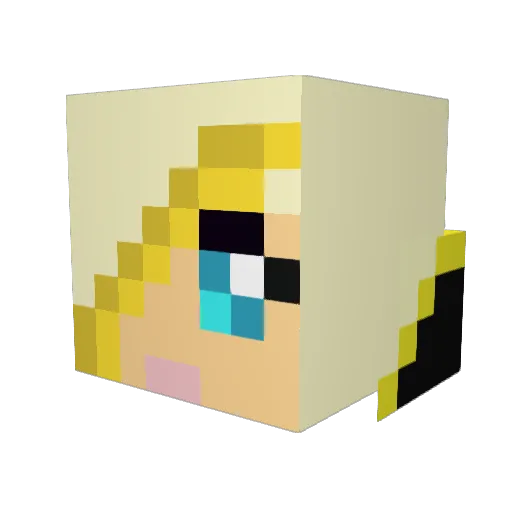 GoPhils99 Minecraft avatar head, 3D render