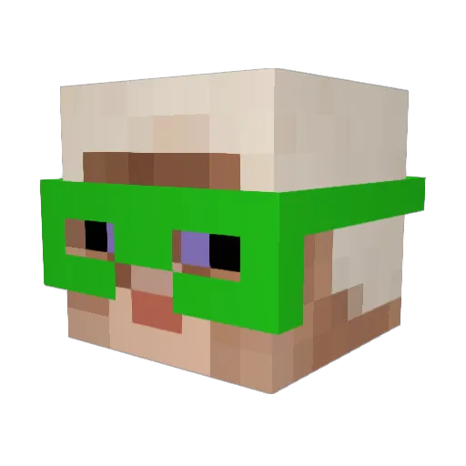 GoPlayCODWarzone Minecraft avatar head, 3D render