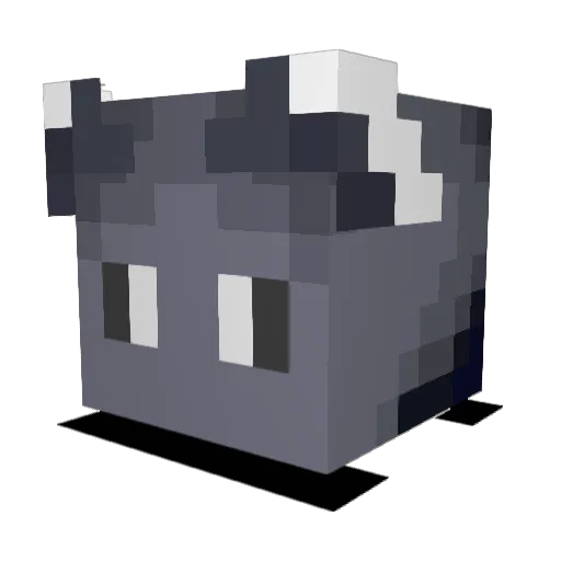GoPro_35 Minecraft avatar head, 3D render