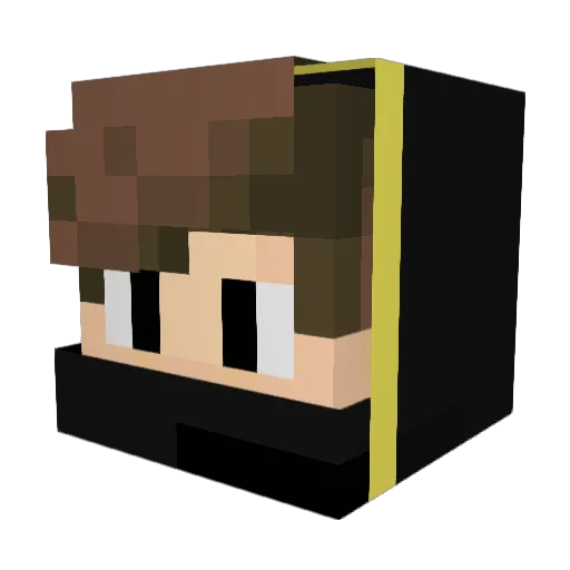 GoSkyHigh Minecraft avatar head, 3D render