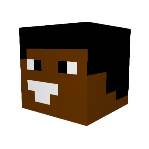 GoStupidCJ Minecraft avatar head, 3D render