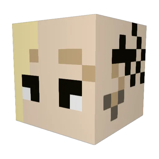 GoToJayle Minecraft avatar head, 3D render