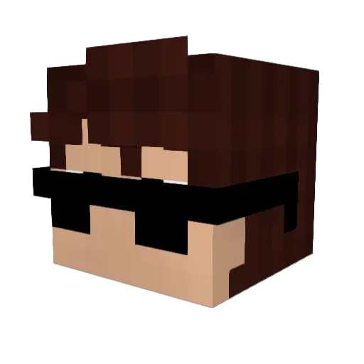 GoToPlay228 Minecraft avatar head, 3D render