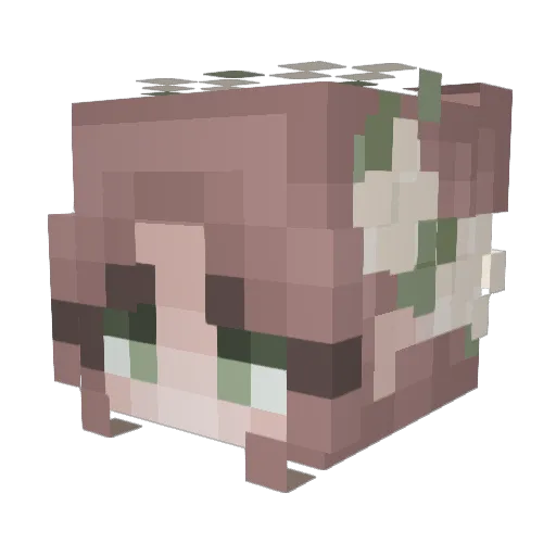 GoTo_Re Minecraft avatar head, 3D render