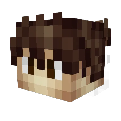 GoWithDaFlow Minecraft avatar head, 3D render