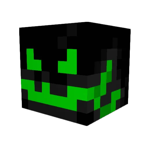 Go__Robot Minecraft avatar head, 3D render