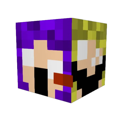 Go_games Minecraft avatar head, 3D render