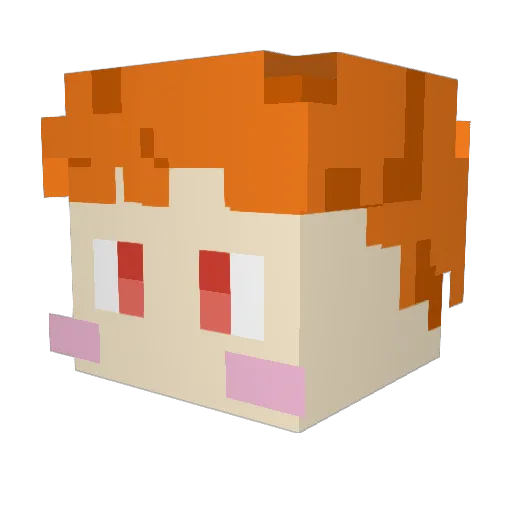 Go_roke Minecraft avatar head, 3D render