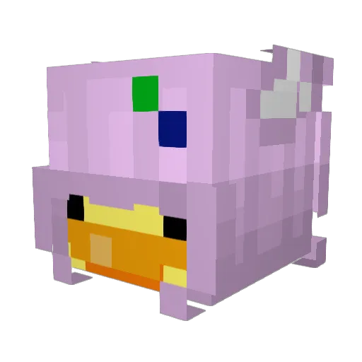 Goabaverse Minecraft avatar head, 3D render