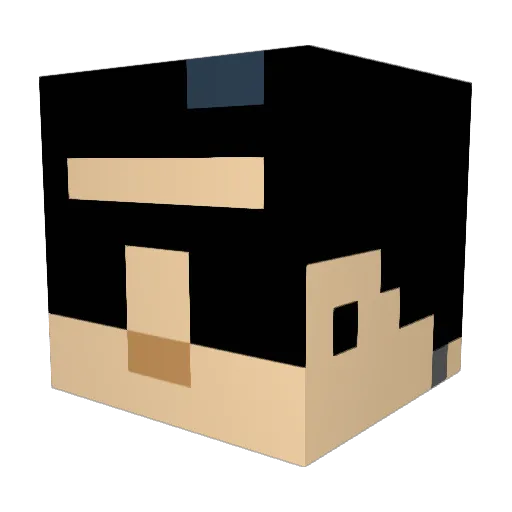 Goafa_Goat Minecraft avatar head, 3D render
