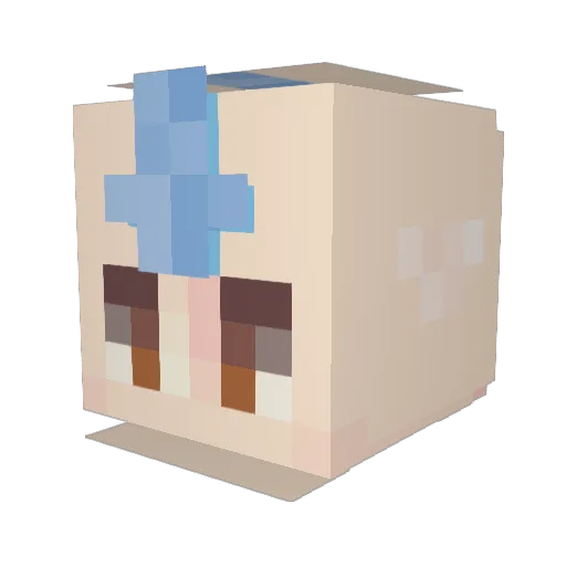 GoalieKid62 Minecraft avatar head, 3D render