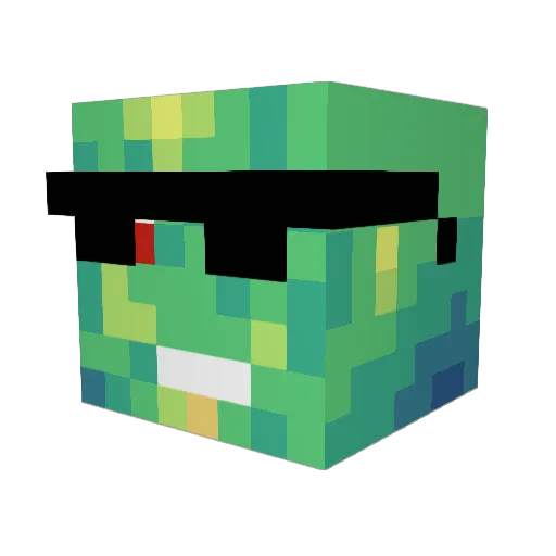 Goalvalchuk Minecraft avatar head, 3D render