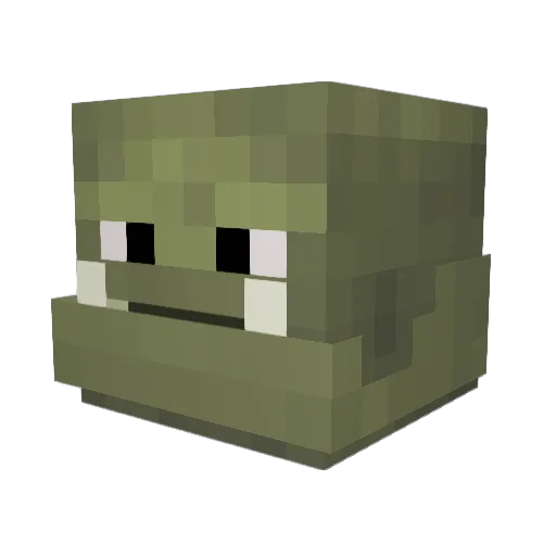 GoatBalls Minecraft avatar head, 3D render