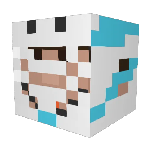 GoatBoy26 Minecraft avatar head, 3D render