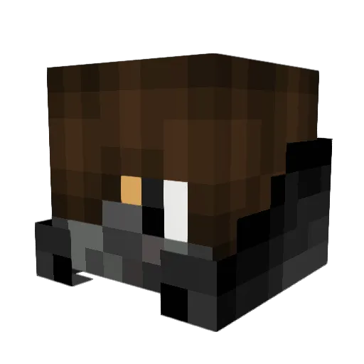 GoatCo Minecraft avatar head, 3D render