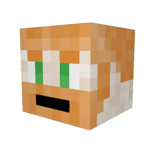 GoatCurry101 Minecraft avatar head, 3D render