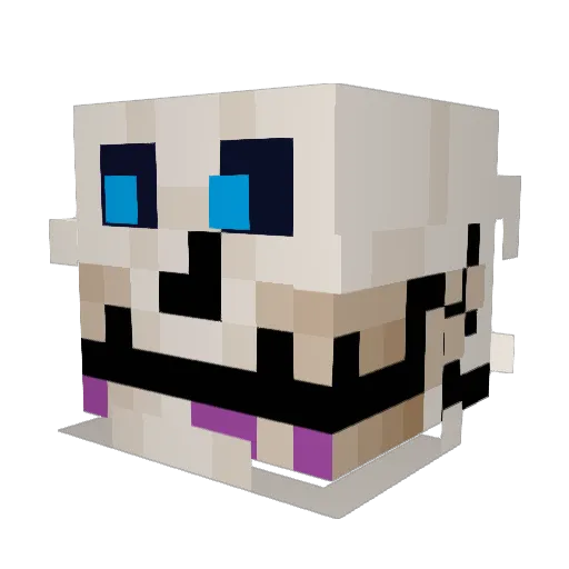 GoatCyclops00 Minecraft avatar head, 3D render